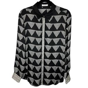 Equipment Femme Triangle Diamond Silk Blouse
